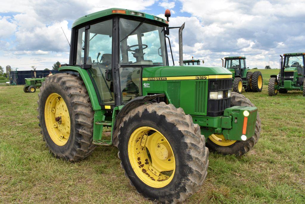 1999 John Deere 6410 MFWD Tractor, 6317 Hours, Quad Range, 480/80R38 Tires, 6 Front Weights