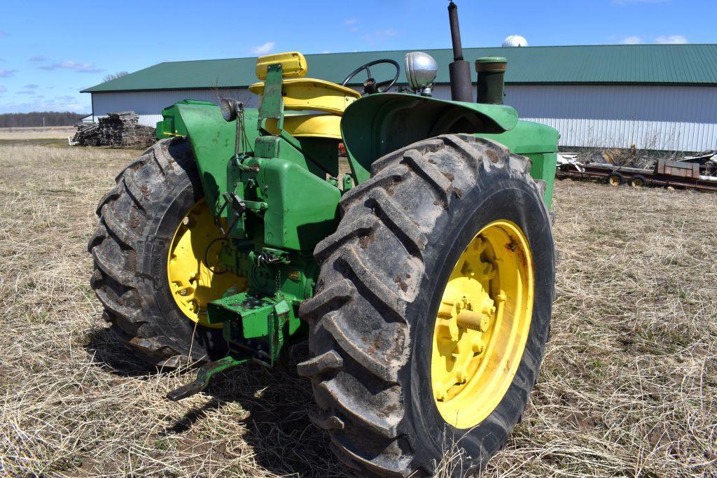 1961 John Deere 4010 Diesel Tractor, Open Station, Narrow Front, Syncro, Single Hydraulic,