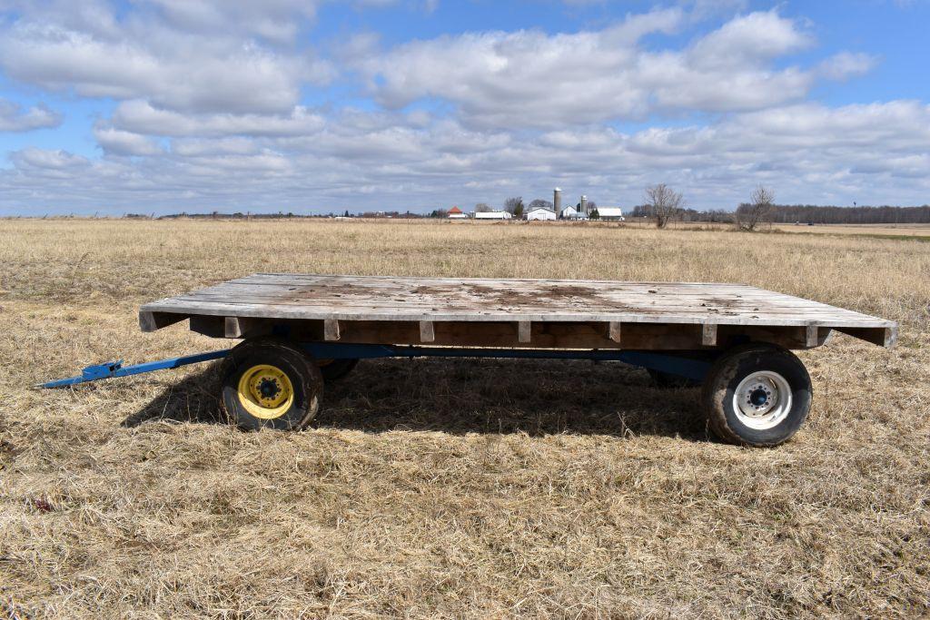 Wooden Flatbed with Running Gear