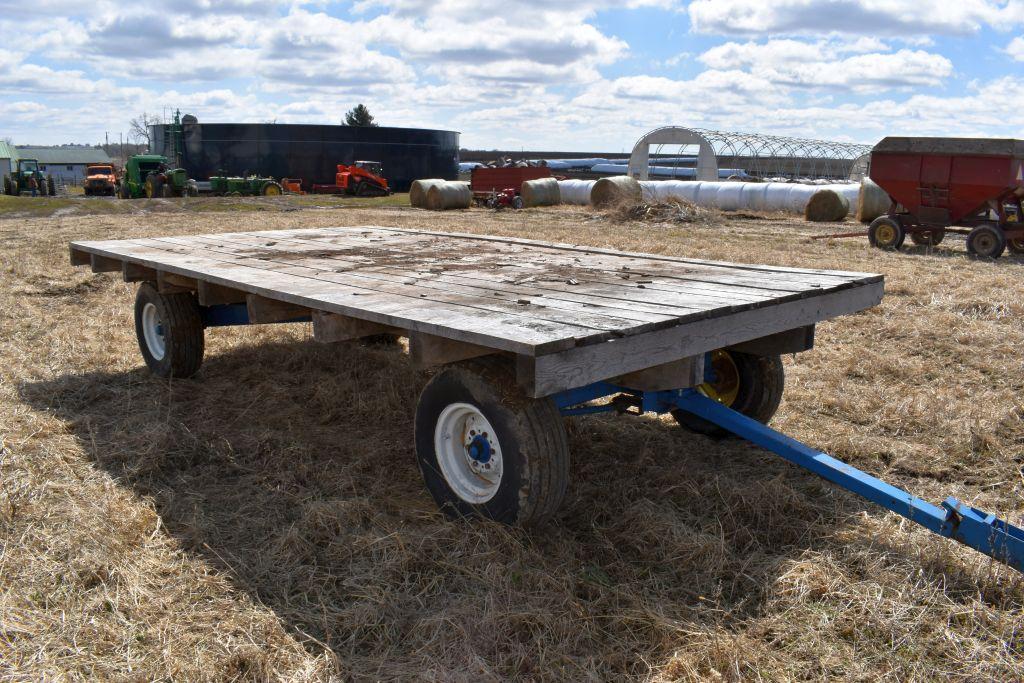 Wooden Flatbed with Running Gear