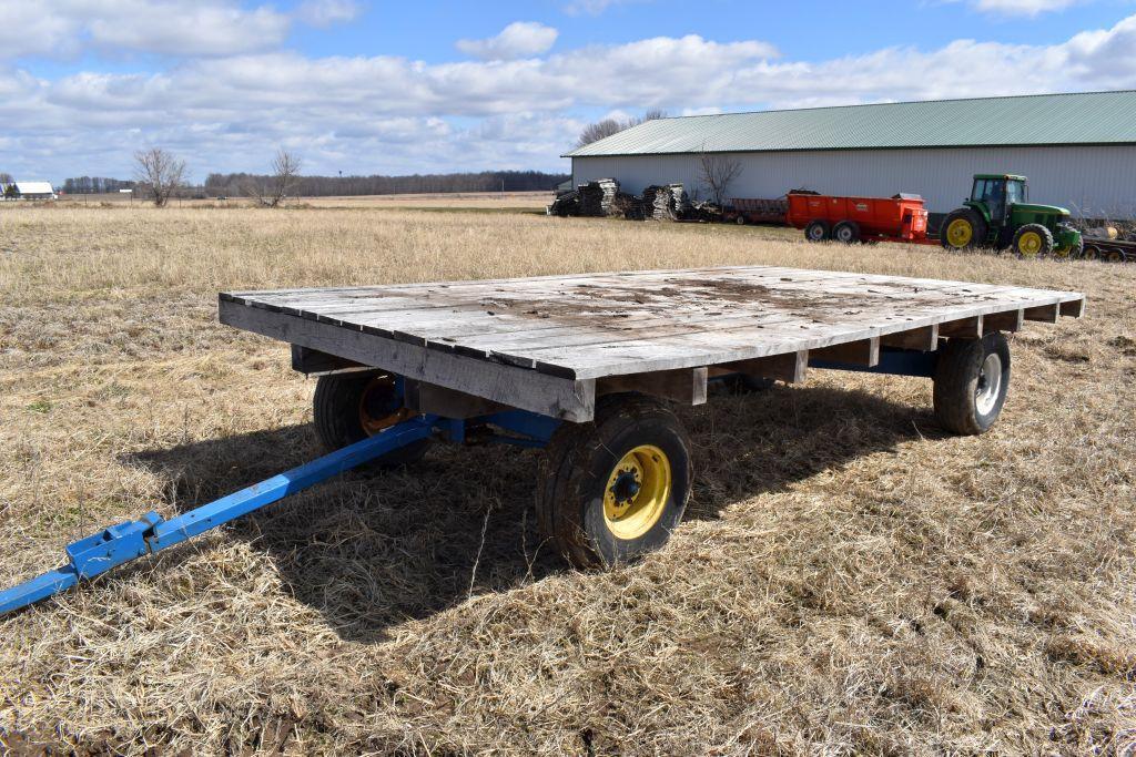 Wooden Flatbed with Running Gear