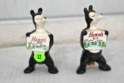 Pair of Hamm's Beer Salt & Pepper Shakers