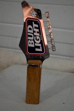 Vintage Bud Light Guitar Beer Tap Handle