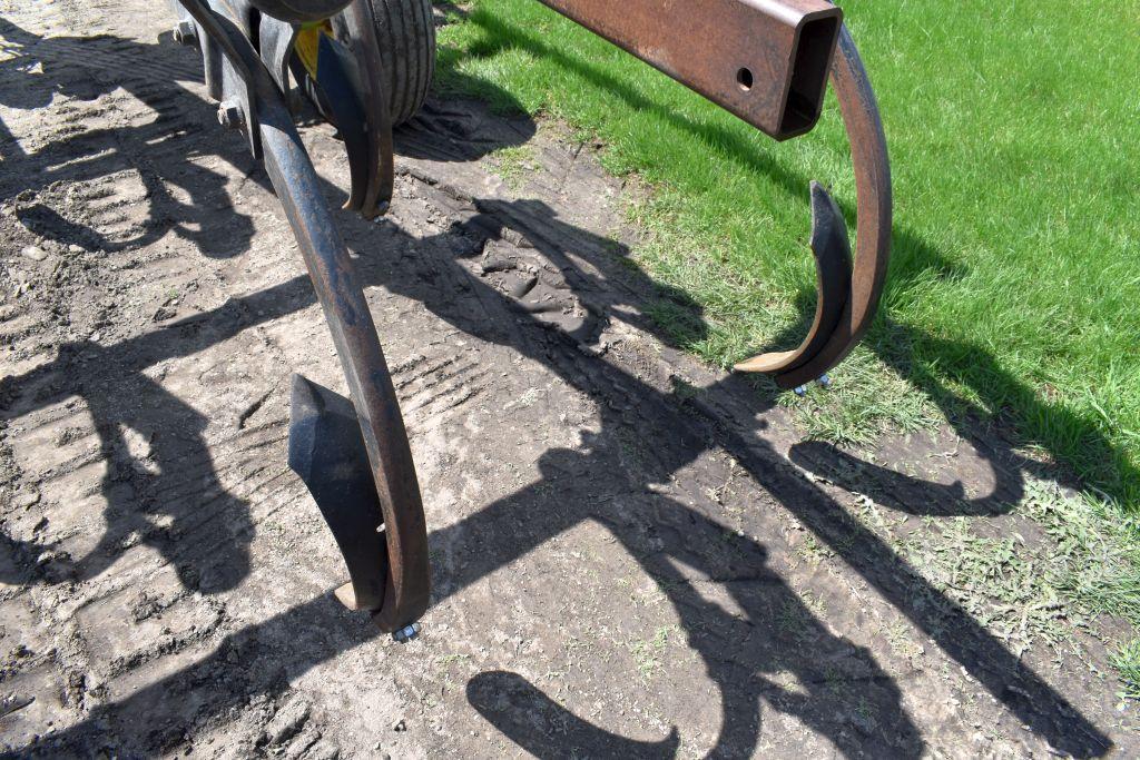 John Deere 714 Disk Chisel Plow, 9 Shank, 12', Buster Bar, Depth Control, SN: X001835