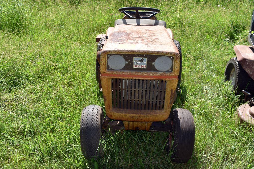 Bihlens Huskey 1054 Riding Lawn Mower, 32" Hydraulic Lift Tiller, Runs And Drives, 6 Speed