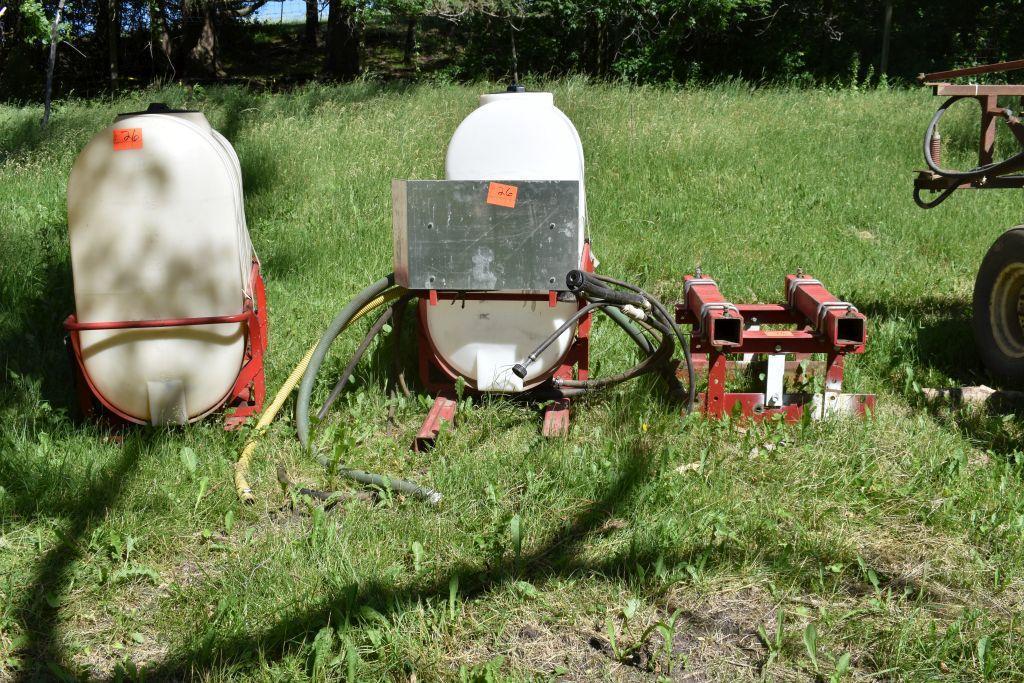 200 Gallon Saddle Tanks with Brackets, Was On IH 1456