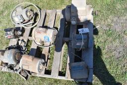 (8) electric motors, Centry 1hp, Weston house 1 1/2 hp,General electric 1/2 hp, GE 1/2 hp,