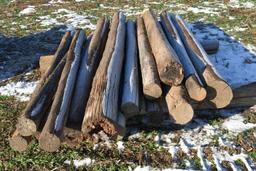 (16) Solid Wood Posts