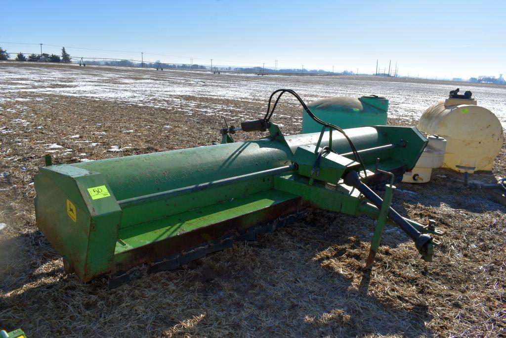 John Deere 27 Stalk Chopper, 15', 1000 PTO, 2 Wheel Transport, Good Hood, Rear Hitch