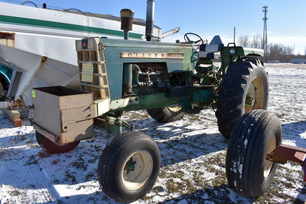 Oliver 1600 Tractor W/F, 540 PTO, 3pt., 3 Speed, r