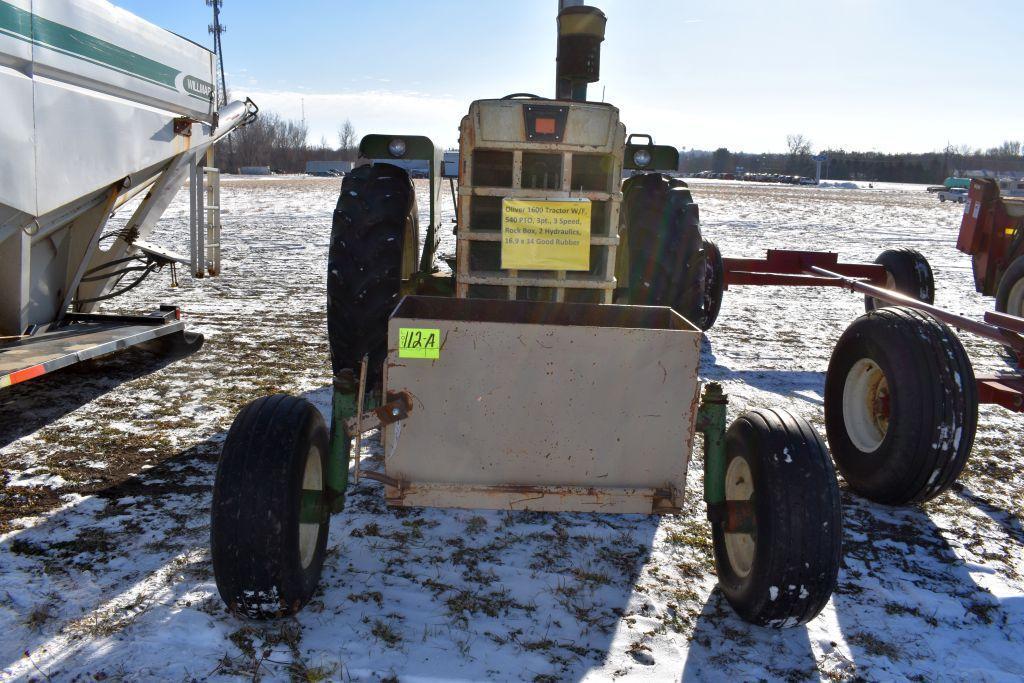 Oliver 1600 Tractor W/F, 540 PTO, 3pt., 3 Speed, r