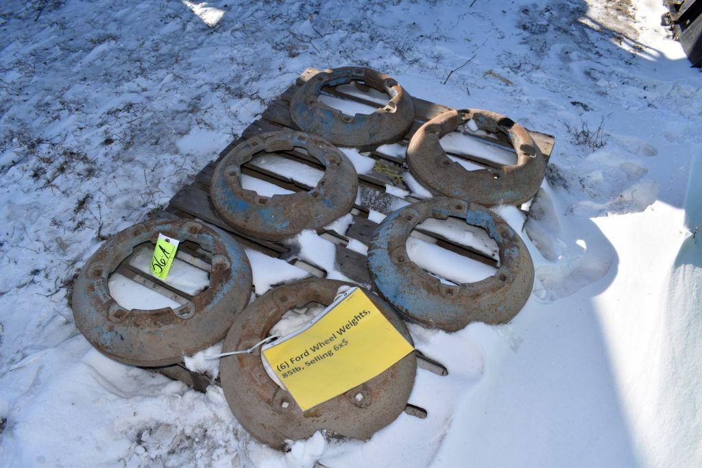 (6) Ford Wheel Weights, 85lb, Selling 6x$