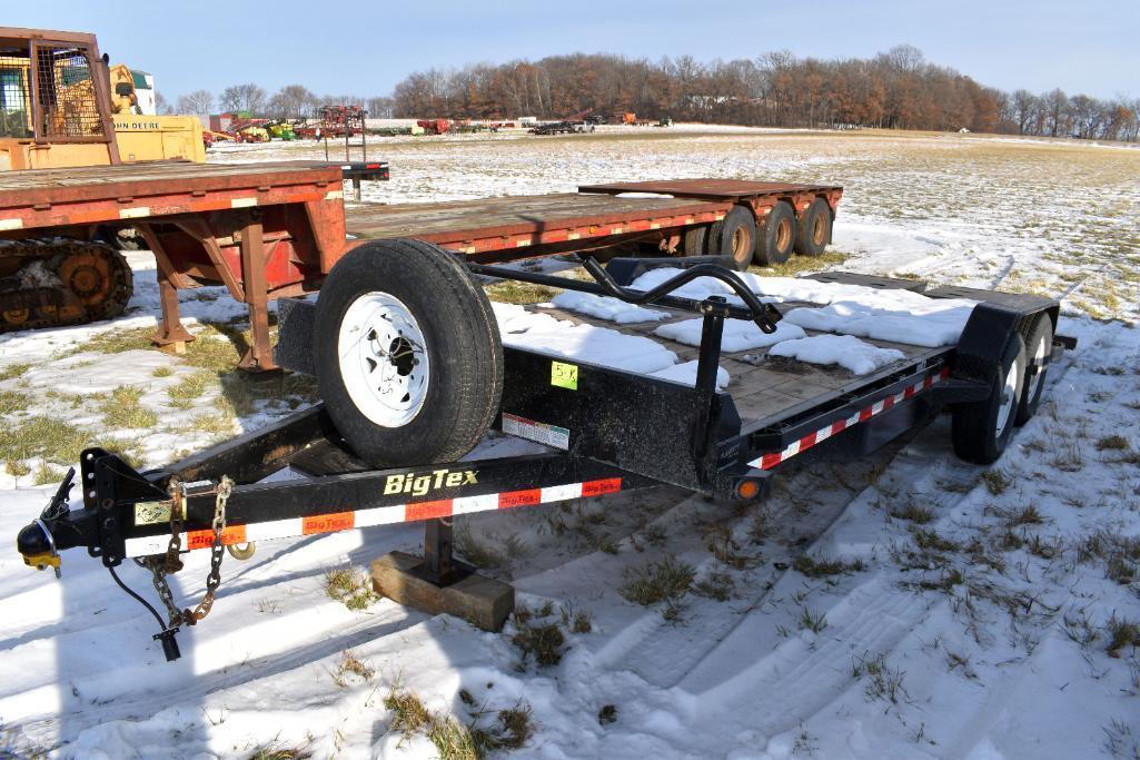 2017 Big Tex Flat Bed Tandem Axle Trailer,