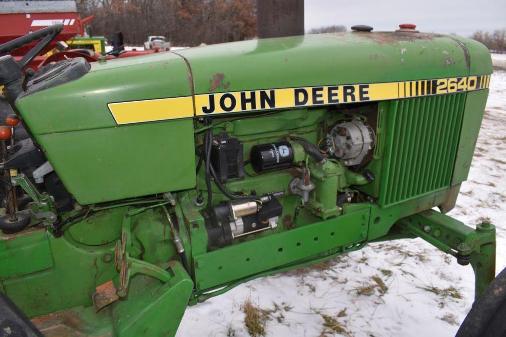 John Deere 2640 Diesel, WF, 3pt, 540PTO, Dual Hyd
