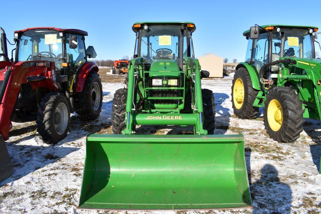 John Deere 5085 MFWA Tractor With JD H260 Loader