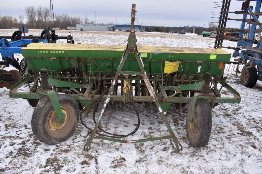 John Deere LLA Shoe Grain Drill, 12' With 6" Spac