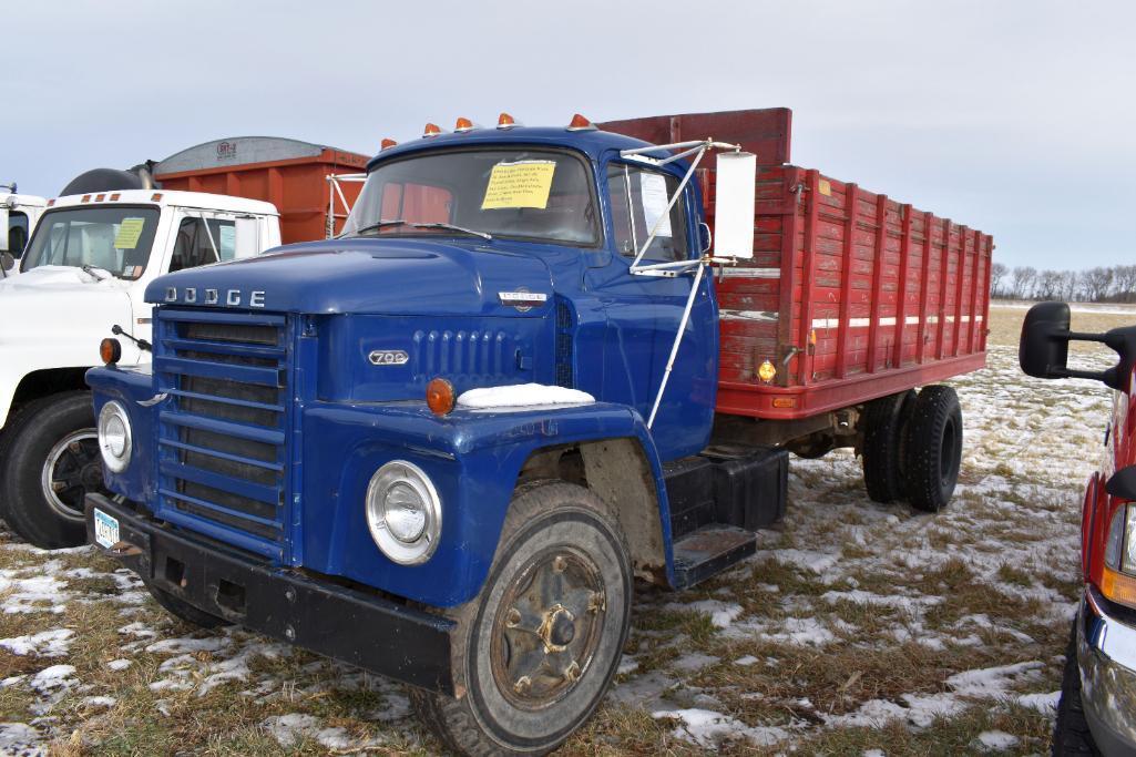 1969 Dodge 700 Grain Truck, 16' Box & Hoist, 361