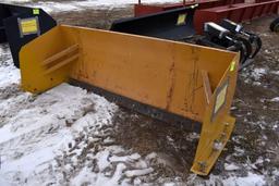 8' Industrial Snow Pusher, Universal Plate