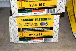 (3 Boxes) Fanaco Fasteners Gun Nails: 2.5x.162; May be Open