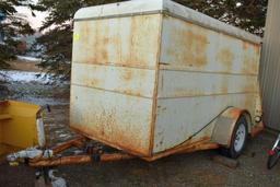 2017 Single Axle Enclosed Utility Trailer, Cargo Doors 5'x10', Shop Built