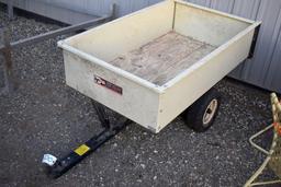 Agri-Fab 17 Cu. Ft. 2 Wheeled Garden Trailer, Manual Dump Bed, Lift Back Gate