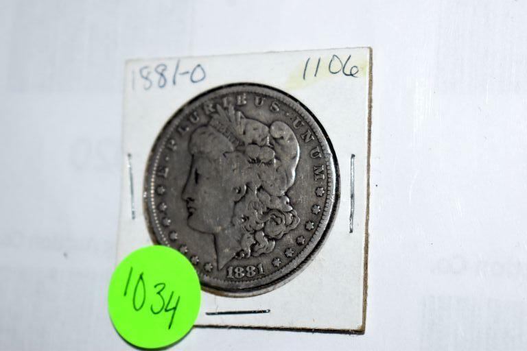 1881 O Liberty E Pluribus Unum United States of America Morgan Dollar
