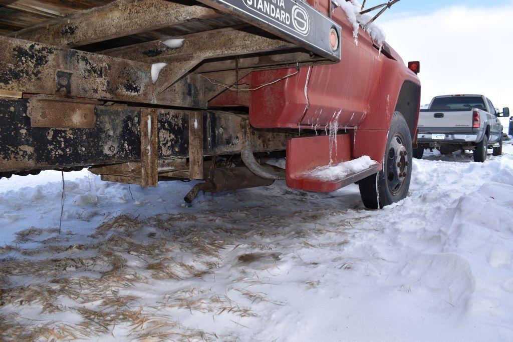 1978 Ford F600 Grain Truck, Single Axle, 16' Omaha Box & Hoist, 360 V8, 5x2 Speed, NO TITLE...