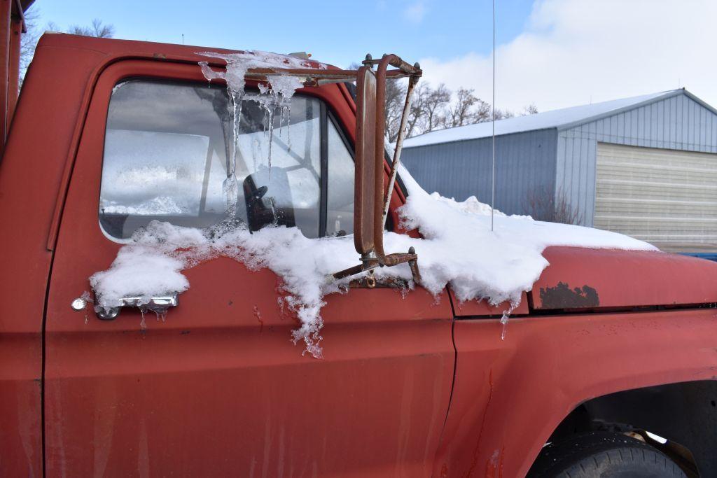 1978 Ford F600 Grain Truck, Single Axle, 16' Omaha Box & Hoist, 360 V8, 5x2 Speed, NO TITLE...