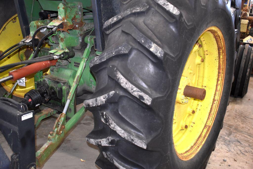 1978 John Deere 4240 Tractor, Westendorff TA28 Hydraulic Loader, Joystick, 84" Bucket, Pallet Forks