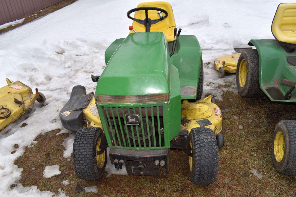 John Deere 318 Garden Tractor, 50" Deck, 1980 Hours Showing, Hydro, SN: M00318X366453,