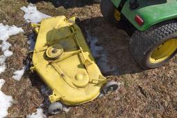 John Deere 317 Garden Tractor, 47" Deck, Hydro, 2 Aux., SN 0317K 156639M, Unknown Condition