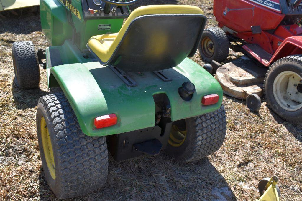 John Deere 317 Garden Tractor, 47" Deck, Hydro, 2 Aux., SN 0317K 156639M, Unknown Condition