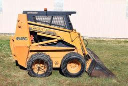 Case 1845C Diesel Skid Loader, 5234 Hours, Aux. Hyd., Sims Enclosed Cab, Runs & Drives, Sells with