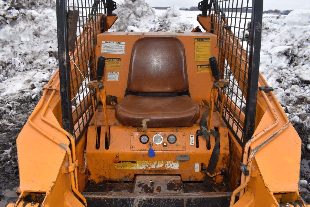 Case 1835 Diesel Skid Loader, 2993 Hours, 10x16.5 Tires, Runs & Drives, SN Unlegible