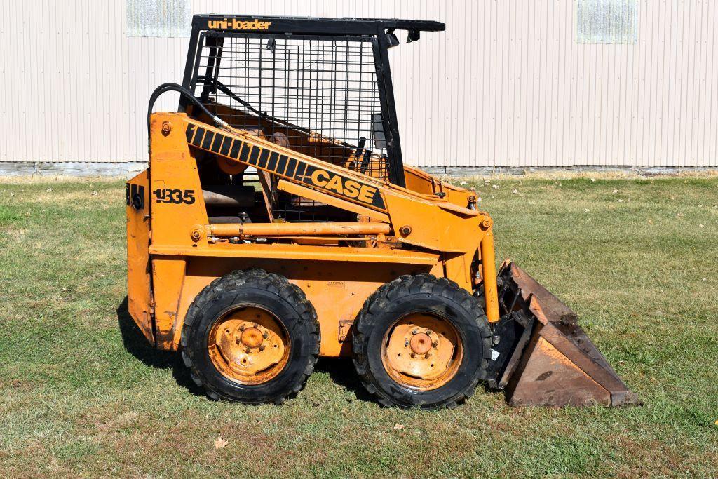 Case 1835 Diesel Skid Loader, 2993 Hours, 10x16.5 Tires, Runs & Drives, SN Unlegible