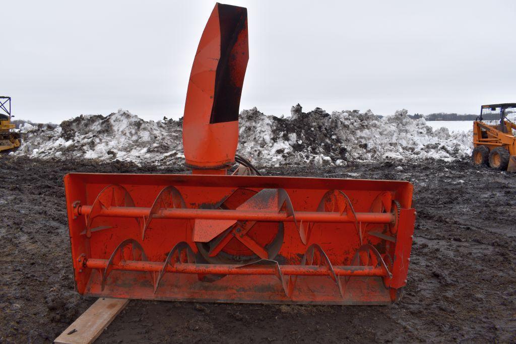 Raths Model 299RH Snowblower, 9', 3 Pt., Double Auger, Hyd. Spout, 540 PTO, SN 11283459