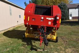 New Holland BR740A Round Baler, Twine or Net, Silage Special, 6 Belt, 80" Pickup, Monitor, 1874