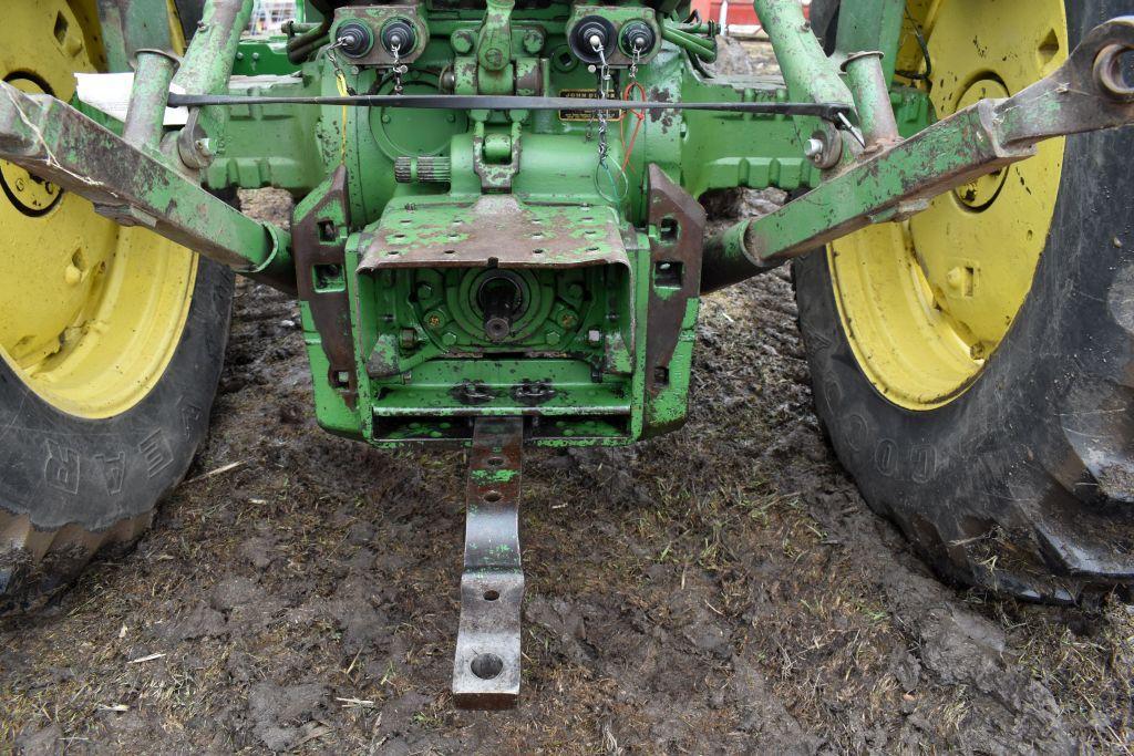 John Deere 3020 Gas Tractor, 1517 Hours Showing, 16.9x34 Tires, 2 Hyd., WF, Rock Box, New Style