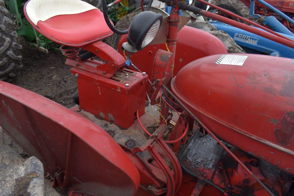 Farmall M Tractor, Fenders, Belt Pulley, 15.5x38 Tires, Wheel Weights, SN 222321x1, Motor Free,