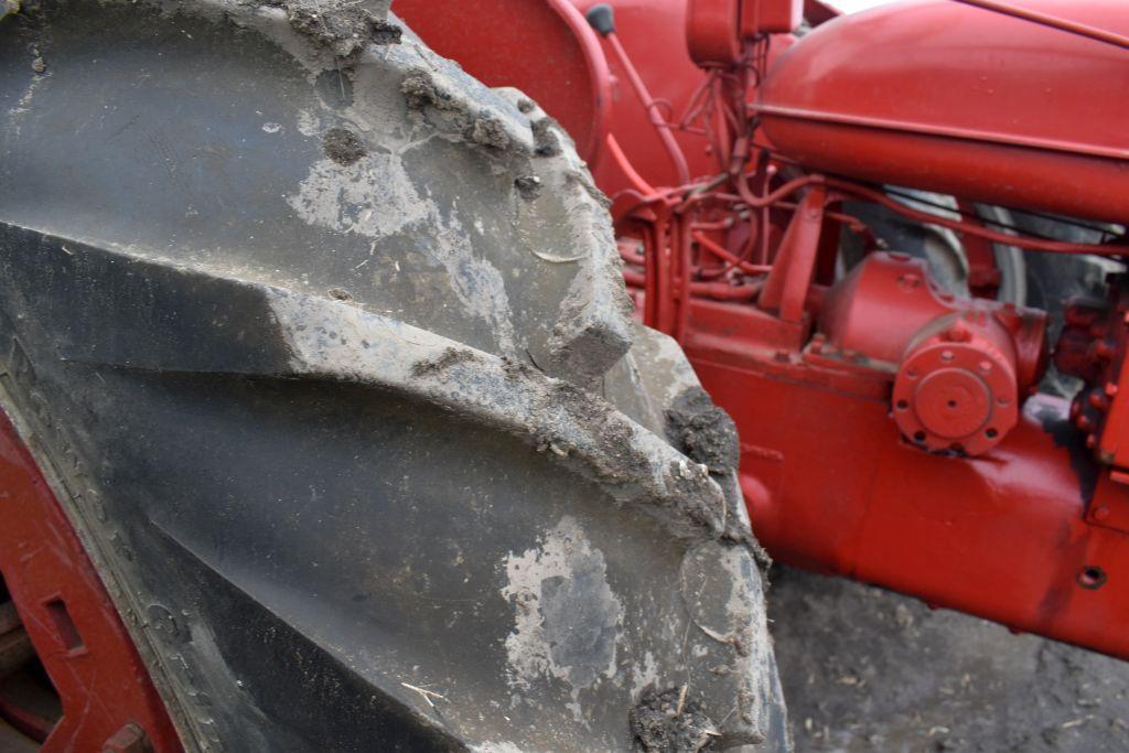 Farmall Super H Tractor, Fenders, NF, (4) Rear Wheel Weights, 12.4x38 Tires, SN 21767, Motor Free,