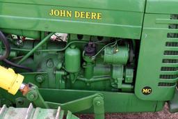 John Deere MC Crawler, Gas, with 60" Dozer Blade, 11.5" Tracks, PTO, Rear Hitch, SN 14755,