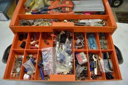 Plastic Tool Box with Electrical Supplies