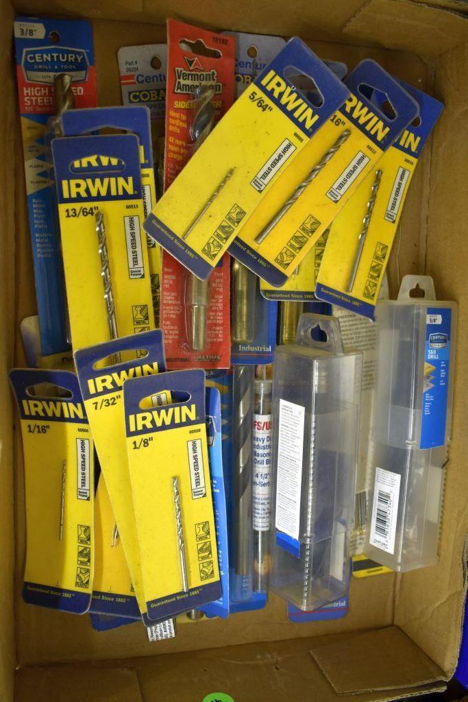 Assortment of Irwin and Sentry Drill Bits