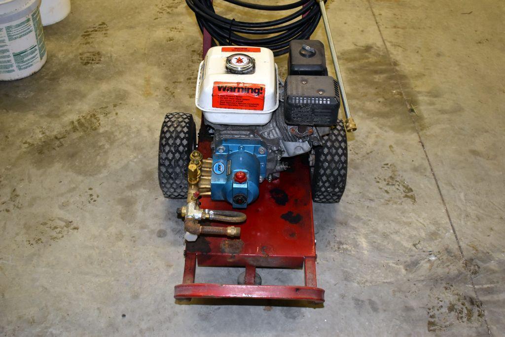 North Star Cold Water Pressure Washer, with Wand and Hose, Honda GX16 Motor, Motor Free