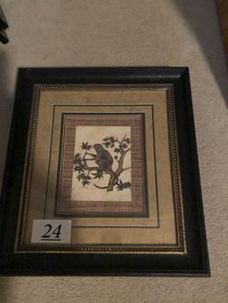 2 framed pictures (monkey)