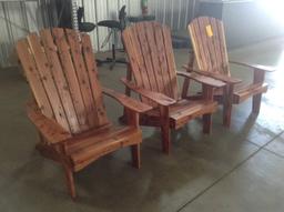 (3) Cedar Chairs