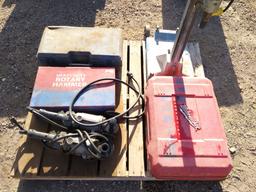 Guided Drill Stand, (2) Grinders, Rotary Hammer