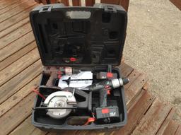 Craftsman 18 Volt Tool Set, Saw and 2 Drills