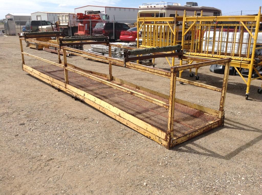4'x20' Personal Forklift Basket w/Tie Down Clamps