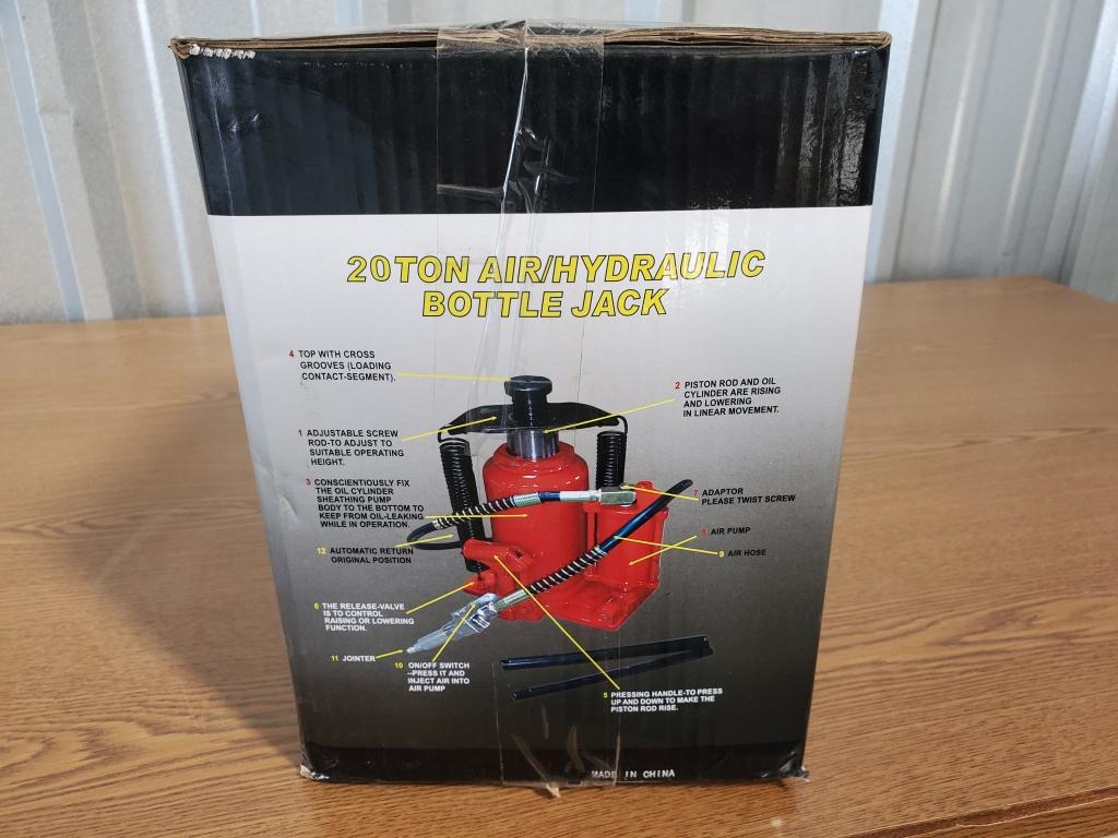 20 Ton Air/hydraulic Bottle Jack In Box